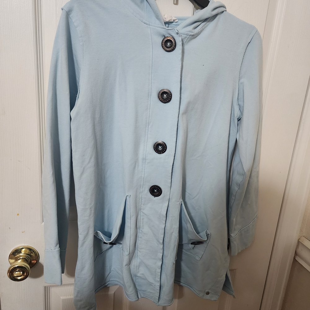 Neon BuddhaBlue Hooded Jacket Size XS